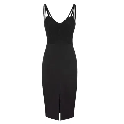 ELISABETTA FRANCHI CASUAL WOMAN CLOTHES ELISABETTA FRANCHI - DRESS - BLACK