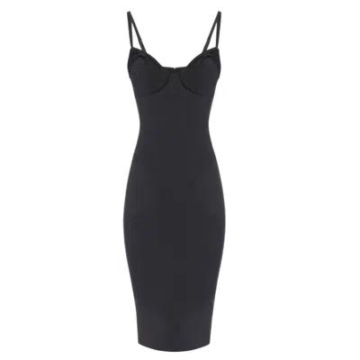 ELISABETTA FRANCHI CASUAL WOMAN CLOTHES ELISABETTA FRANCHI - DRESS - BLACK