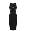 Elisabetta Franchi Fitted Midi Dress With Structured Bodice