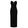 Elisabetta Franchi Fluid Crepe Dress With Macro Bow