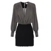Elisabetta Franchi Dress In Viscose Fabric With Polka Dot Print And Embroidered Scallop