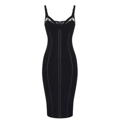 Elisabetta Franchi Casual Woman Clothes  - Dress - Black