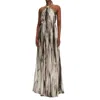 Elisabetta Franchi Abstract-print Maxi Dress