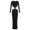Elisabetta Franchi Casual Woman Clothes  - Knitted Dress - Black In Black