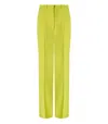 Elisabetta Franchi Cedar Wide Leg Trousers In Green