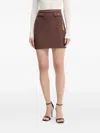 Elisabetta Franchi Chain-embellished Skirt In Brown