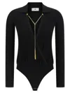 Elisabetta Franchi Chain-embellished Bodysuit In Black