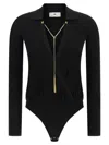 Elisabetta Franchi Chain-embellished Bodysuit In Black