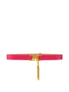 Elisabetta Franchi Chain-buckle Tassel Belt In Pink