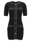 Elisabetta Franchi Viscose Mini Dress With Chain