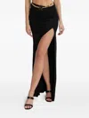 Elisabetta Franchi Chain-detail Maxi Skirt In Black