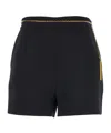 Elisabetta Franchi Chain Detailed Slim Fit Shorts In Black