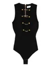 Elisabetta Franchi Chain-embellished Bodysuit In Multi