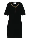 Elisabetta Franchi Chain-embellished Dress In Black
