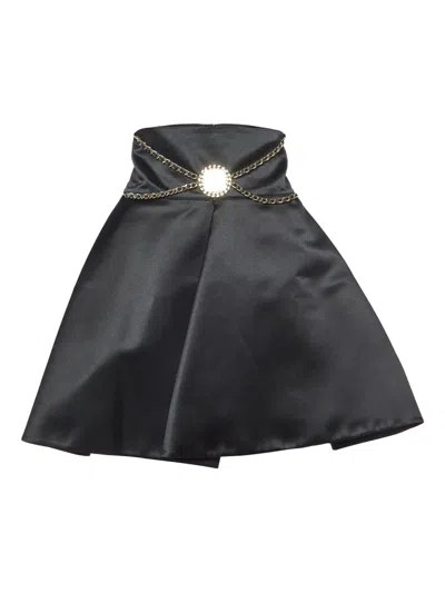 Pre-owned Elisabetta Franchi Chain-embellished Flared Skirt