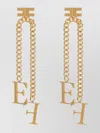 Elisabetta Franchi Earrings With Pendant Chain