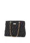 ELISABETTA FRANCHI CHAIN-LINKED QUILTED TOTE BAG