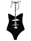 ELISABETTA FRANCHI ELISABETTA FRANCHI CHAIN ONE-PIECE SWIMSUIT