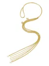 Elisabetta Franchi Chain-tassel Necklace In Gold