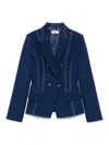 Elisabetta Franchi Essential Jacket In Blue
