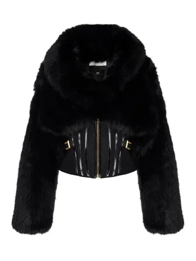 Elisabetta Franchi Jacket In Black