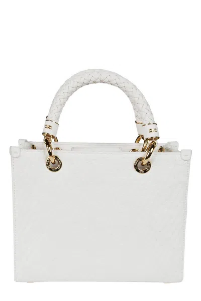 Elisabetta Franchi Charm Detailed Jacquard Small Tote Bag