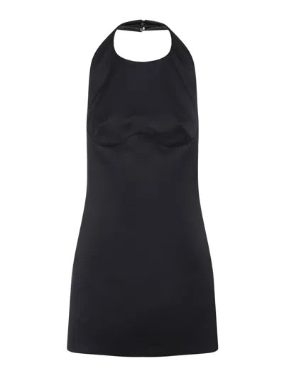 Elisabetta Franchi Charm Mini Dress In Black