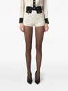 Elisabetta Franchi Charm-print Shorts In Neutral