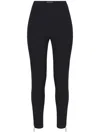 Elisabetta Franchi Side-zip Skinny Trousers In Black