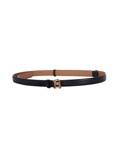Elisabetta Franchi Chic Cowhide Belt For Women In Black