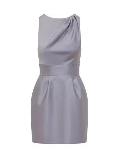 Elisabetta Franchi Chic Draped Mini Suit In Lilla