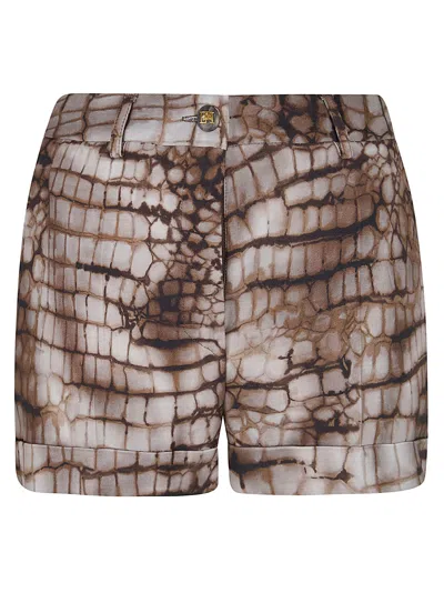 Elisabetta Franchi Chic Mini Bermudas For Women In Brown