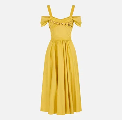 Elisabetta Franchi Chic Mini Dress For Ss26 In Yellow