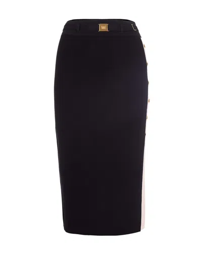 Elisabetta Franchi Chic Mini Skirt For The Modern Woman In Black