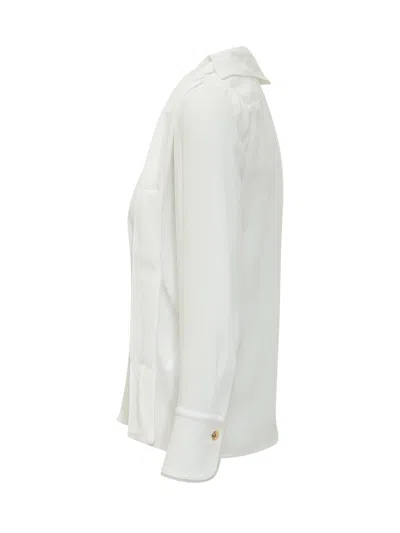 Elisabetta Franchi Chic V-neck Shirt In Avorio