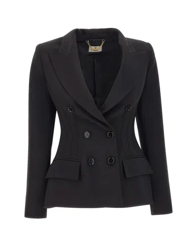Elisabetta Franchi Chic Women's Jacket In Nero