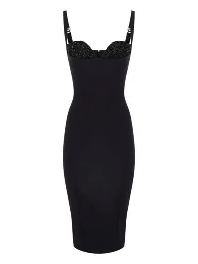 Elisabetta Franchi Chic Women's Mini Dress For Fall/winter 2025 In Black