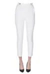 Elisabetta Franchi Cigarette Trousers In White