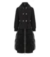 Elisabetta Franchi Circle Black Padded Jacket In Black
