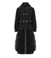 Elisabetta Franchi Circle Black Padded Jacket In Black