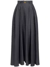 Elisabetta Franchi Circle Skirt In Grau