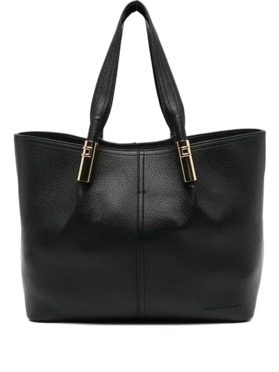 Elisabetta Franchi Clasp-detail Tote Bag In Black