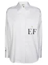 Elisabetta Franchi Classic Button-up Shirt With Logo Accents In Brown