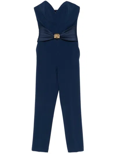 Elisabetta Franchi Classic Overall In Blue