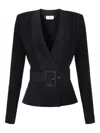 Elisabetta Franchi Classic Solid Black Sweater With Round Neckline In Black