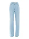 Elisabetta Franchi Classic Straight-leg Light Blue Jeans