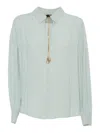 Elisabetta Franchi Viscose Shirt In Blue