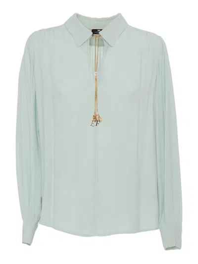 Elisabetta Franchi Viscose Shirt In Blue