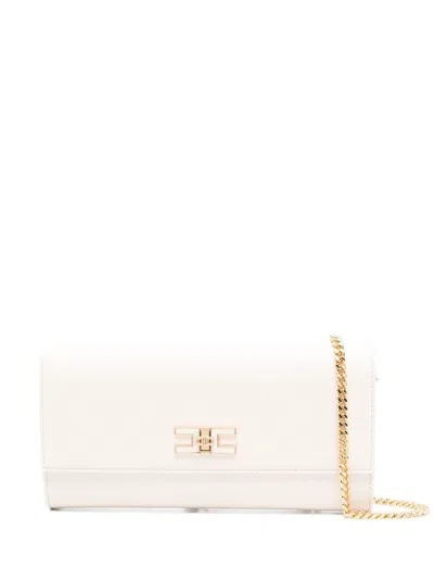 Elisabetta Franchi Clutch Bag  In White