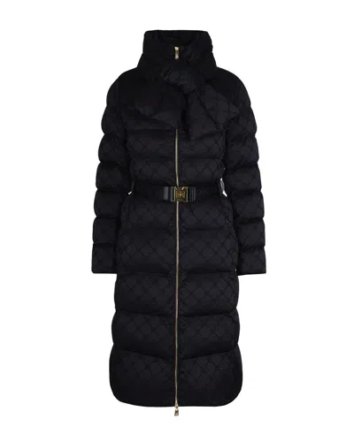 Elisabetta Franchi Coat In Black